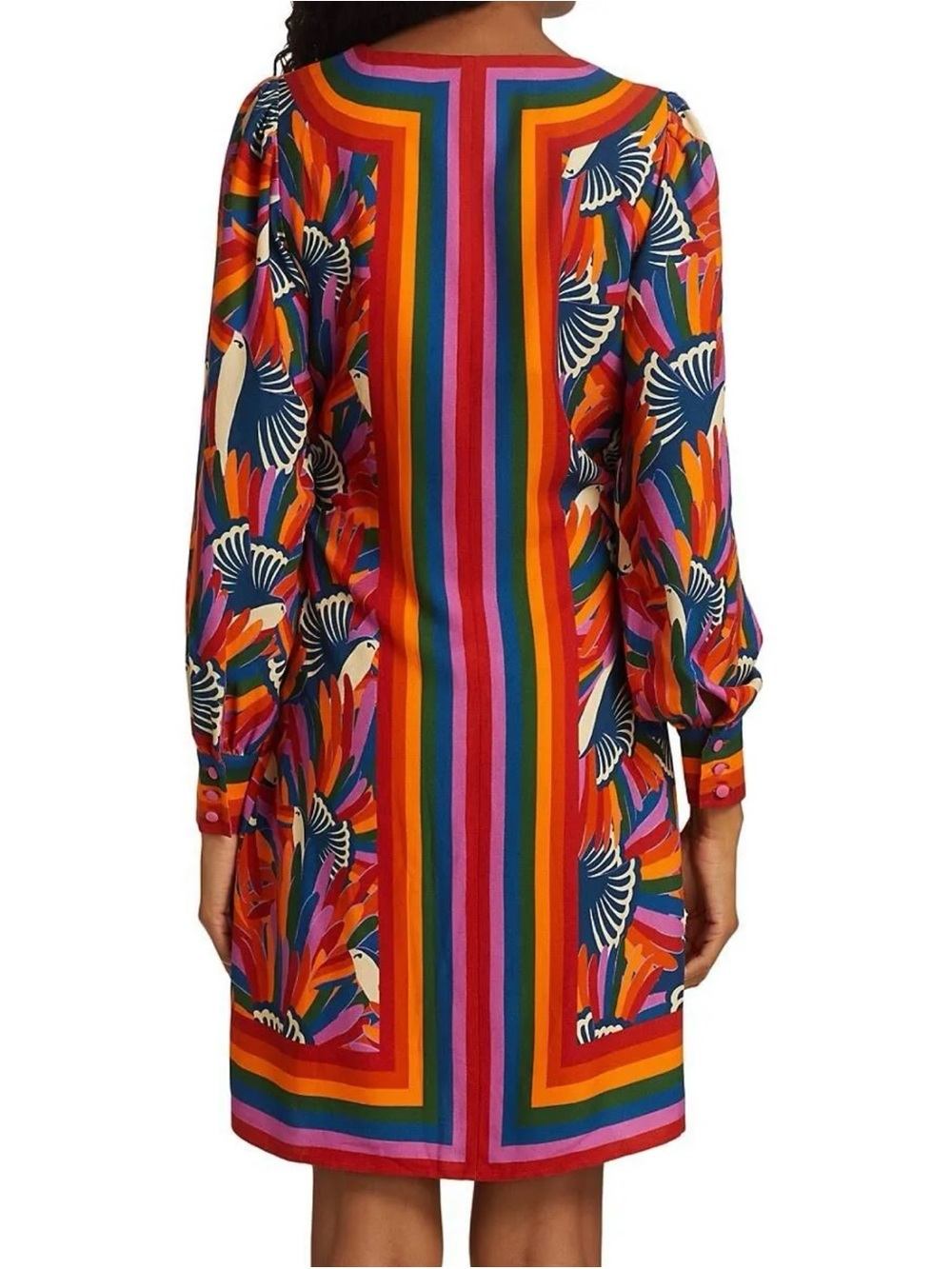 New w/out tag Farm Rio Toucan Tropical Wrap Dress - Anthropologie - plus gift - - Picture 3 of 9
